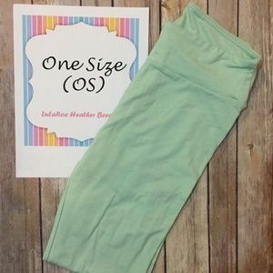 LuLaRoe OS Leggings Mint Green